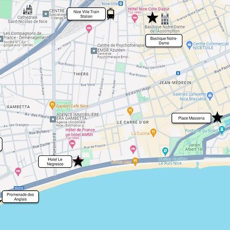 Cosy Studio 200 M From Nice Beach & Promenade Des Anglais公寓 外观 照片