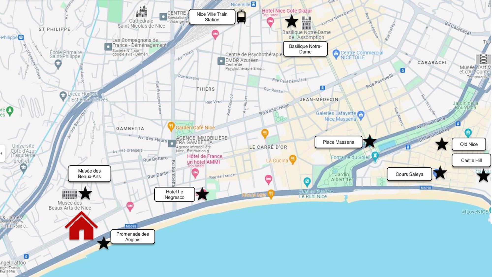 Cosy Studio 200 M From Nice Beach & Promenade Des Anglais公寓 外观 照片